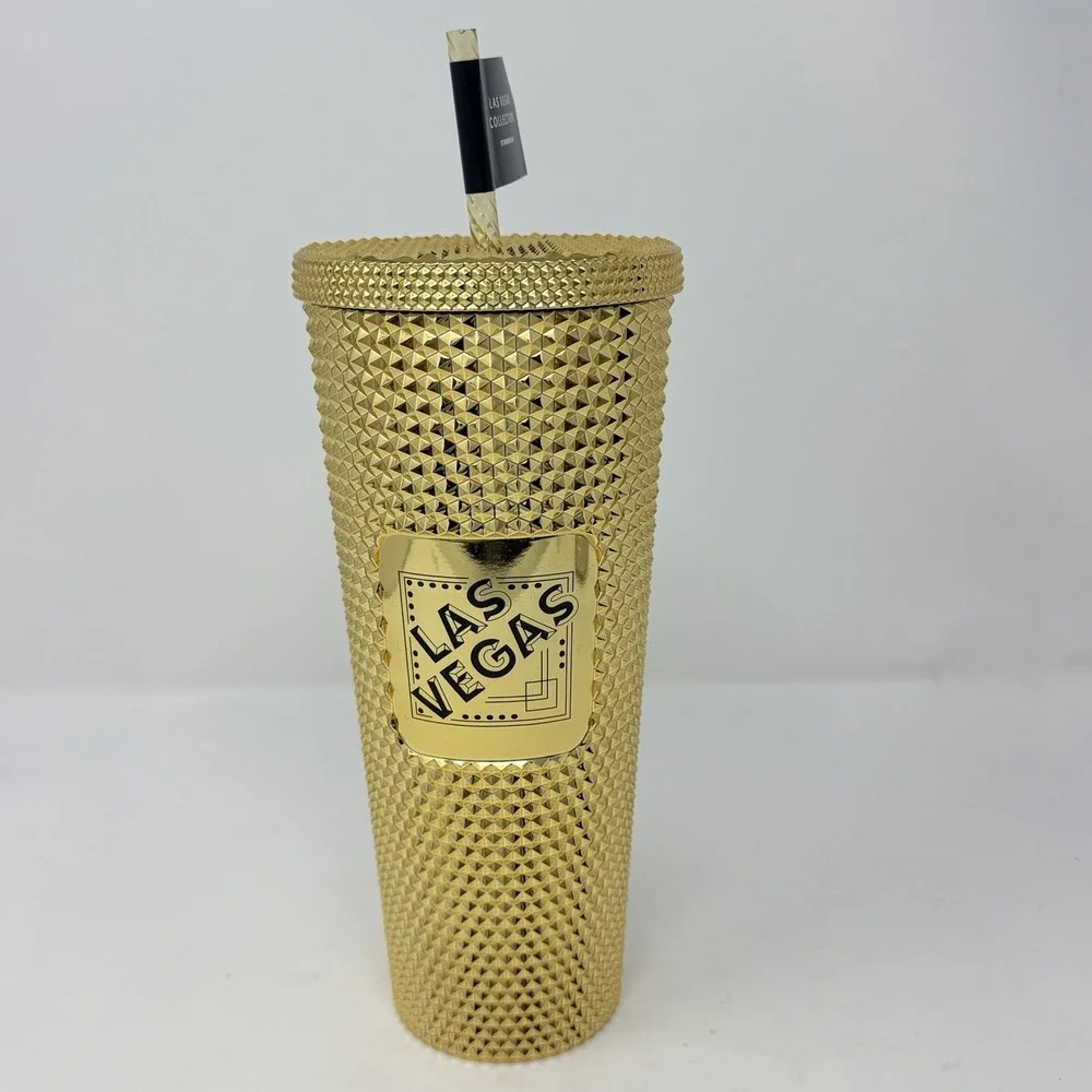 Starbucks Gold Studded Limited Edition Las Vegas Collection Venti 24oz Tumbler